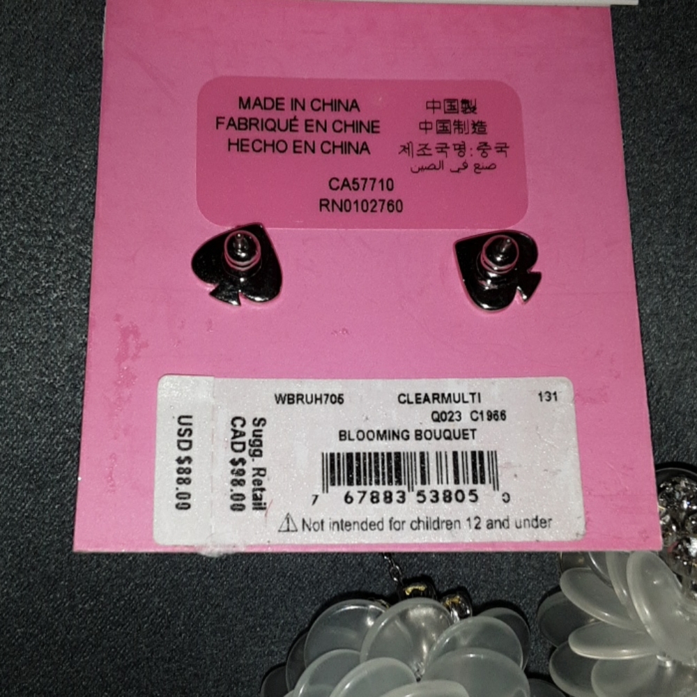 NWT'S kate spade Blooming Bouquet Earrings - Picture 4 of 5